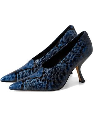 Michael Kors Luna High Pump (Chambray) High Heels - Blue