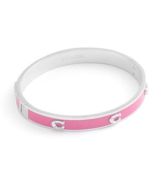 COACH Signature C Enamel Bangle Bracelet - Multicolor
