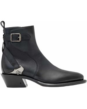 John Varvatos Crosby Saddle Jodphor Boot Fashion - Black