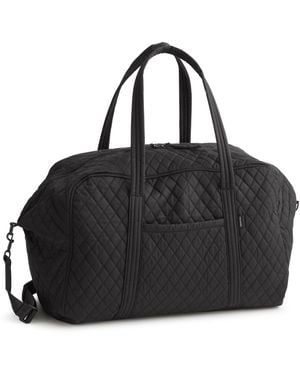 Vera Bradley Premium Cotton Large Miramar Weekender - Black