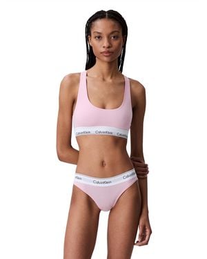 Calvin Klein Modern Cotton Unlined Wireless Bralette - Multicolor