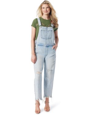 Jessica Simpson S Baggy Overalls With Adjustable Shoulder Straps Standard - Blue