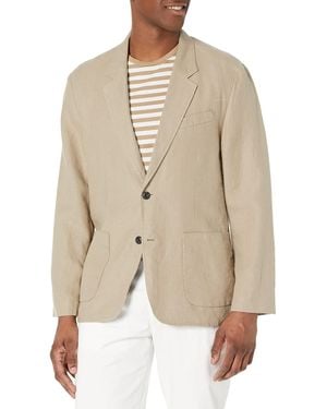 Vince S Relaxed Hemp Blazer - Natural