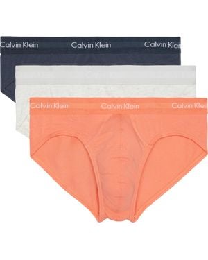 Calvin Klein Cotton Stretch 3-pack Brief - Orange