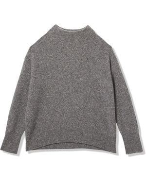 Vince Donegal Funnel Neck Pullover - Gray