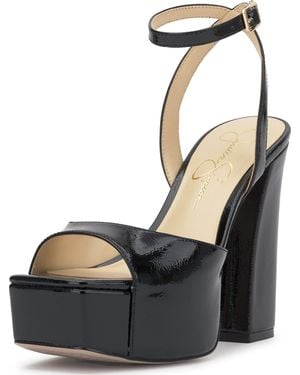 セール! JESSICA SIMPSON バックル プラットフォーム ブーティ Amazon.com | Jessica Simpson Women's Deirae Platform Ankle