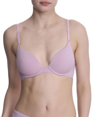 Natori Bliss Cotton Convertible T-shirt Bra - Purple