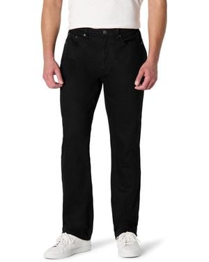 Amazon Essentials Pantalones Vaqueros de Corte Recto y Baja Elasticidad Hombre - Negro