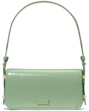Kate Spade Liv Crinkle Patent Leather Shoulder Bag - Green