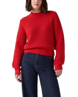 Levi's Snowflake Crew Pullover, - Red