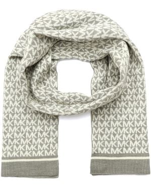Michael Kors Smallest Mk Scarf - White