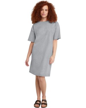 Hanes Comfortblend Essentials Cotton T Dress - Gray