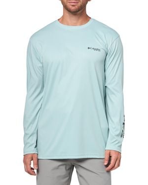 Columbia Terminal Tackle Pfg High Side Long Sleeve - Blue