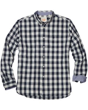 Dockers Big And Tall B&t Ls Americana Rauschenberg Large Check - Blue