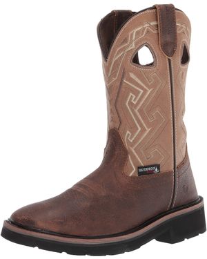 Wolverine Mens Rancher Aztec Steel-toe Wellington Work Boot,bone,8 - Brown