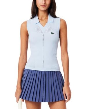 Lacoste Tennis Sleeveless Polo - Blue