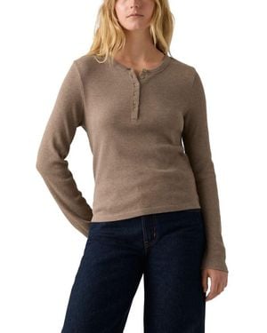 Levi's Dana Henley Shirt, - Brown