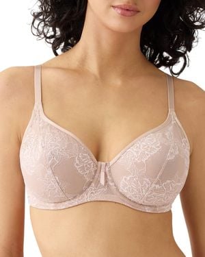 Wacoal Bloom Unlined Underwire Full Coverage Bra - Natural
