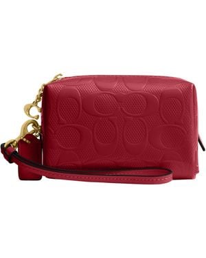 COACH Essential Mini Cosmetic Pouch - Red