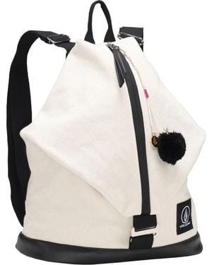 Volcom Zippered Backpack Rucksack - Black