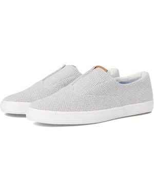 Keds On Gray Crosshatch Textile 8.5 B - White