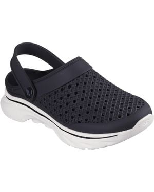 Skechers Women's Foamies Go Walk 7 - Joyous, Black/white, 5 - Blue