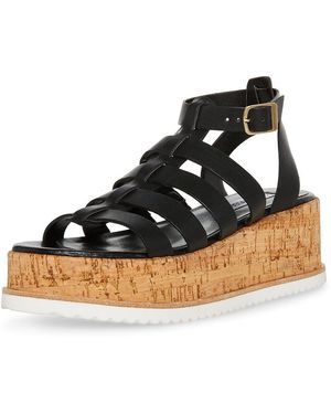Steve Madden Kaydee Sandal ( Leather) Shoes - Black