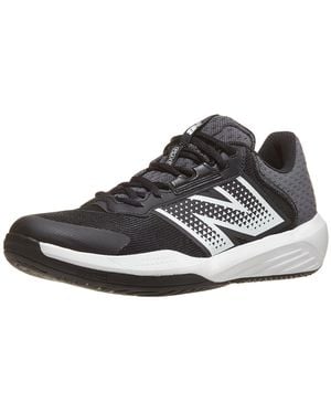 New Balance 696 V6 Hard Court Tennis Shoe - Black