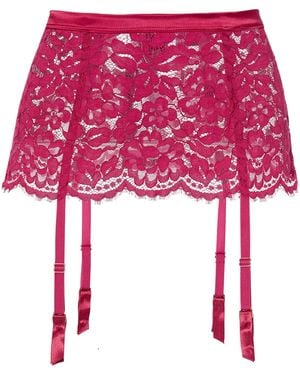 Cosabella Magnolia Garter Belt - Red