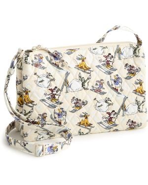 Vera Bradley Disney Premium Cotton Foxbury Crossbody Bag - Natural
