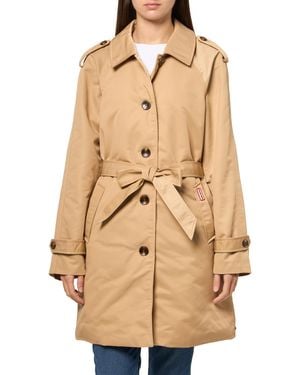 HUNTER Stacy Coated Trench - Natural