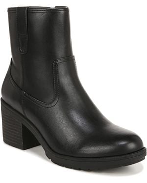 Dr. Scholls Dr. Scholl's S Pearl Mid Calf Block Heel Boot Black Smooth 11 M