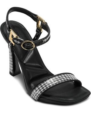 Karl Lagerfeld Paris Women's Cieone Ankle Strap Heeled Sandal - Dressy & Versatile For Spring/Summer