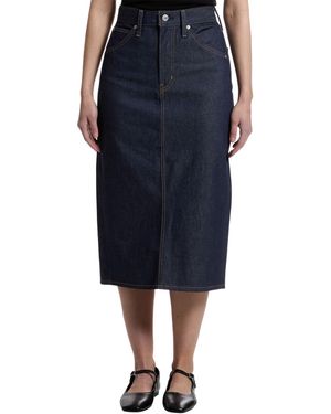 Levi's Hr Back Slit Skirt - Blue
