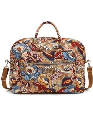 Vera Bradley Performance Twill Grand Weekender Travel Bag - Brown