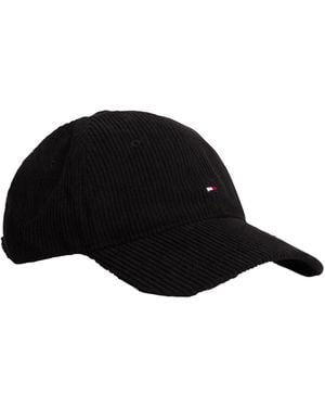 Tommy Hilfiger S 6 Panel Cord Cap - Black