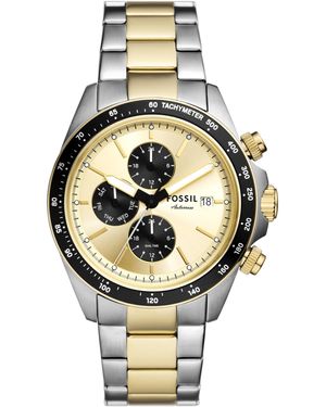 Fossil Autocross Multifunction Two-tone Stainless Steel Watch - Metallic