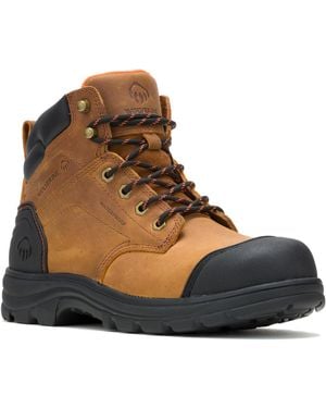 Wolverine Carlsbad Cap-toe 6" Construction Boot - Brown