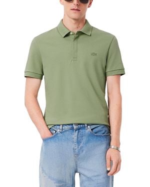 Lacoste Regular Fit Paris Stretch Piqué Polo Shirt - Green