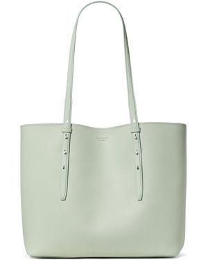 Kate Spade Do It All Fine Grain Leather Large Tote - Blue