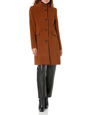 DKNY Womens Outerwear Wool,toffee,medium - Brown