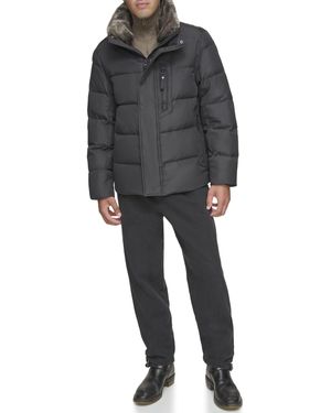 Andrew Marc Mid-length Puffer Jacket - Black