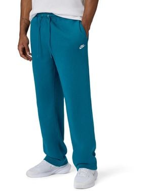 Nike Club Open Hem Brushed Fleece Pants - Blue