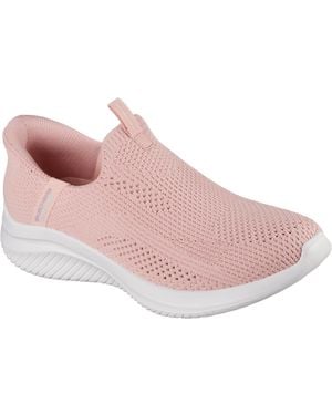 Skechers Ultra Flex 3.0-breezy Bliss Hands Free Slip-ins Sneaker - Pink