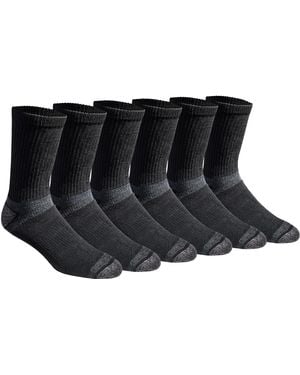 Eddie Bauer Socks Dura Dri Moisture Control Crew Multipack - Black