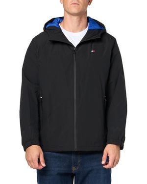 Tommy Hilfiger Quilted Hooded Puffer Jacket - Black