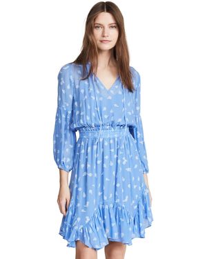 Shoshanna Smocked And Loose Fit - Blue