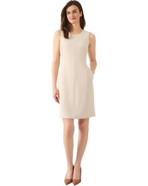 Kasper Sleeveless Sheath Dress - White