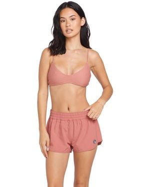 Volcom Standard Simply Solid 2-inch Swim Surf Boardshort - Red