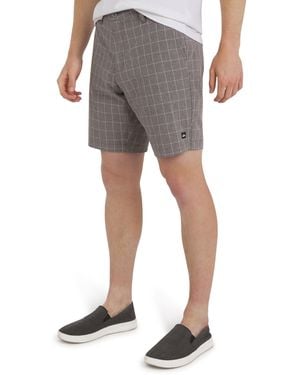 Quiksilver Regular Fit Fixed Waist Water Friendly Active Hybrid Shorts - Grey